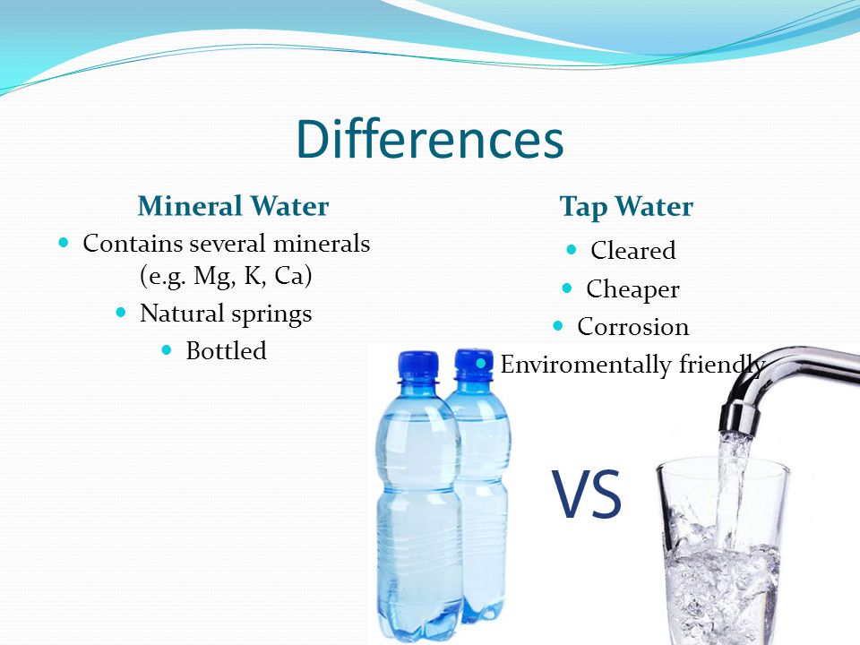 تفاوت آب آشامیدنی و آب معدنی